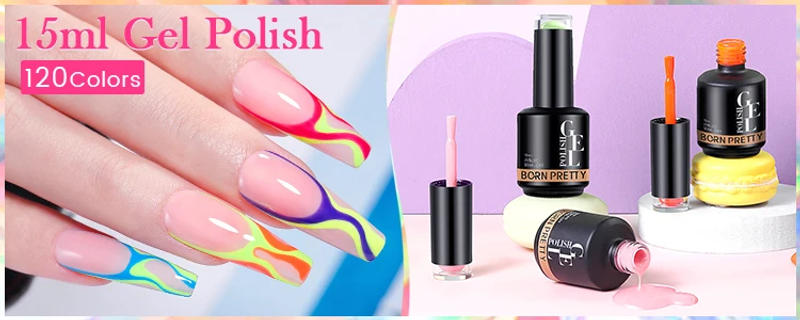 Description Picture 6 of itemBORN PRETT 250g 10 IN 1 Nail Glue Gel Polish Transparent Color Gel Semi Permanent Soak Off UV Gel Function Gel Base Gel Nail Art