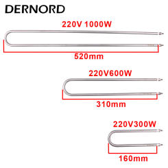 220V Oven Heating Element U type Tubular Heater DERNORD 300w 500w 600w 1000w SUS304 Air Heating Resistance