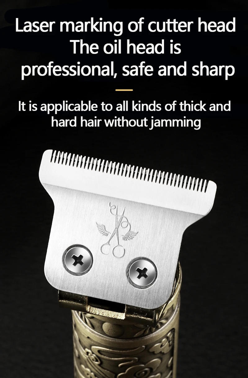 Description Picture 5 of itemPush and Shear Barber Set Professional Electric Oil Head Push and Shear Carving Pusher Razor Nose Hair Device Gift Box Clipper