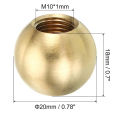 Durable 20mm/25mm Lamp Finials Caps Knob Brass Gold Screw Cap Nuts Ball-Shaped Decoration Lamp