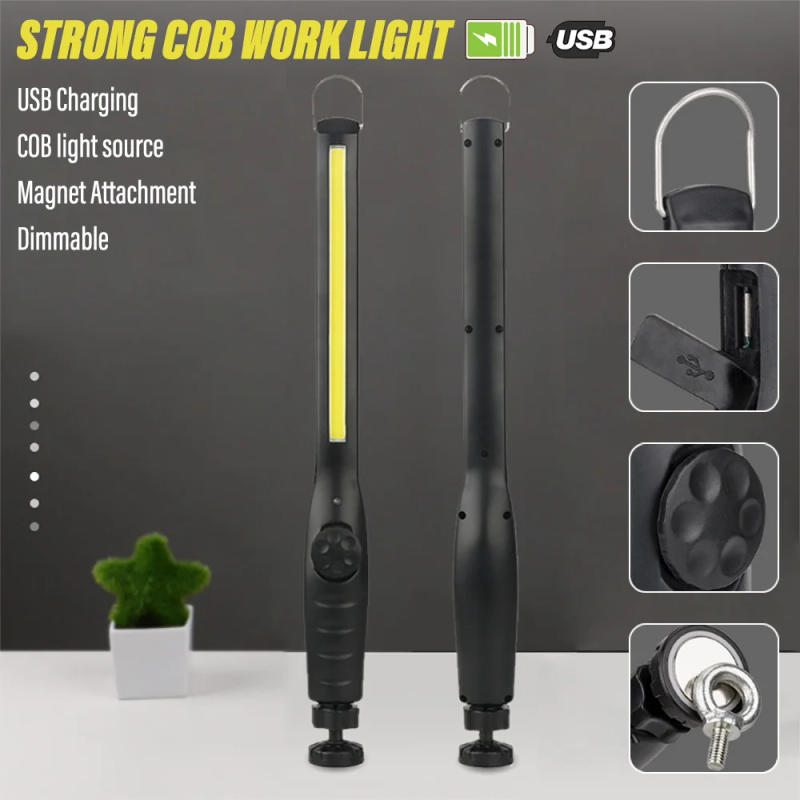 Description Picture 3 of itemHigh brightness COB work light, Portable work light, With magnet attachment, Infinitely dimmable, Suitable for night work