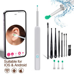 Ear Cleaner High Precision Ear Wax Removal Tool with Camera Wireless Otoscope Smart Ear Cleaning Kit Oral Inspection Borescope