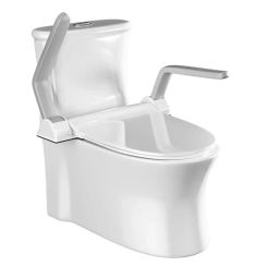 Toilet Safety Rails 600lbs Load-Bearing Flip-up Non-Slip Aluminum Alloy Assist Bars Elderly Arthritis Patients Disabilities