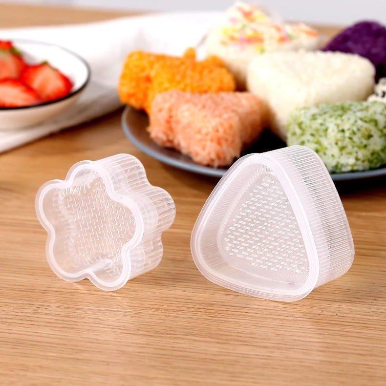 Description Picture 4 of itemCartoon Children Rice and Vegetable Roll Mould Triangle Seaweed Rice Balls DIY Tools Roll Food Sushi Maker Food Grade Rice Mold