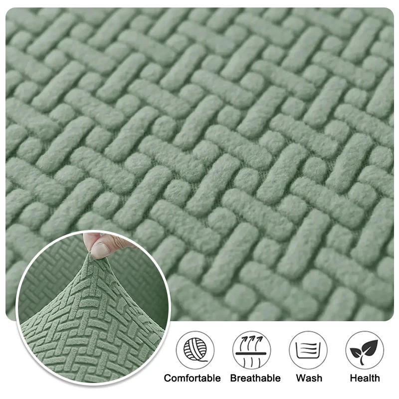 Description Picture 5 of itemJacquard Chair Cover, Durable Elastic Fabric Dining Chairs Cover, Stretch Covers For Kitchen Dining Room Chairs, Home Decor