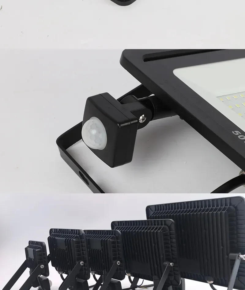 Description Picture 6 of itemLED floodlight 150W 100W 50W 30W 20W 10W PIR motion sensor IP66 waterproof LED 220V hanging outdoor wall lamp spotlight