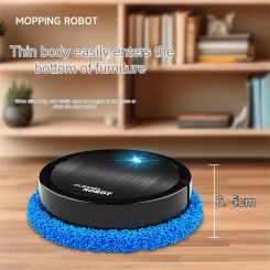 vend Intelligent Mopping Robot Household Wet and Dry Mopping Machine Portable Rechargeable Cleaning Machine Vacuum Cleaner-A