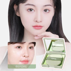 100sheets Face Oil Blotting Papers With Mirror Makeup Puff Refreshing Portable Oil Control Tool Kits Facial Oil Absorbing Sheets