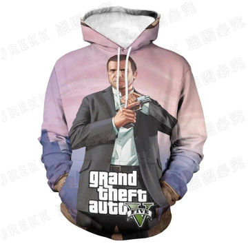 Grand Theft Auto Game 3D Cartoon Print Hoodies Men Women Children Streetwear Fashion Casual Swearshirts Harajuku Jacket