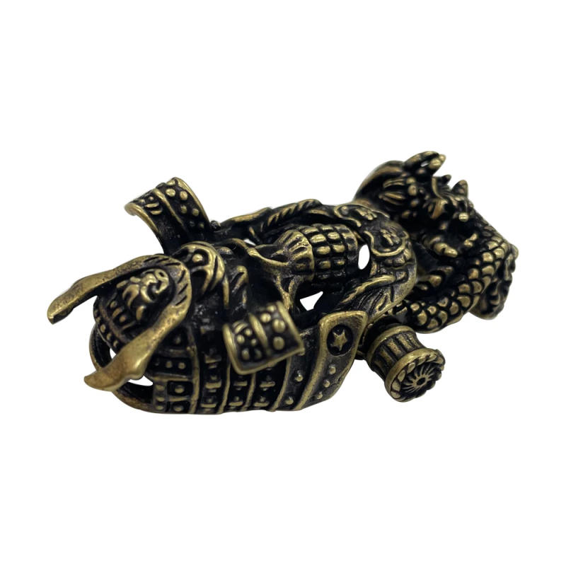 Description Picture 5 of item1 Set Brass Samurai Paracord Beads Armor Skull Adjustable DIY Pendant Buckle Paracord Lanyards Charms