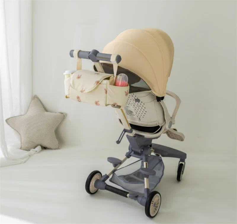 Description Picture 4 of itemBaby Stroller Bag Pram Organizer Cartoon Bottle Holder Baby Stroller Accessories Hanging Caddy Storage Bag Mommy Bag