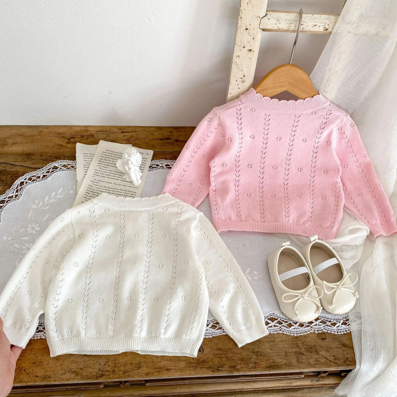 Description Picture 5 of itemInstagram Spring/Summer New Fashion Sweet Thin Sweater Coat Solid Color Cardigan Heart Sunscreen Air Conditioning Shirt Long Sle