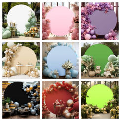 Portable Foldable Solid Color Spandex Arch Backdrop Cover Photography Props for Wedding Birthday Party Holiday DIY Decorations