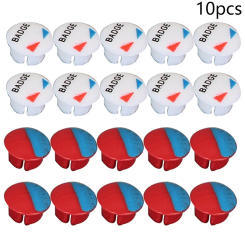 10pcs Faucet Handle Accessories Hot And Cold Water Sign Red And Blue Label Decorative Cover For Kitchen Bathroom