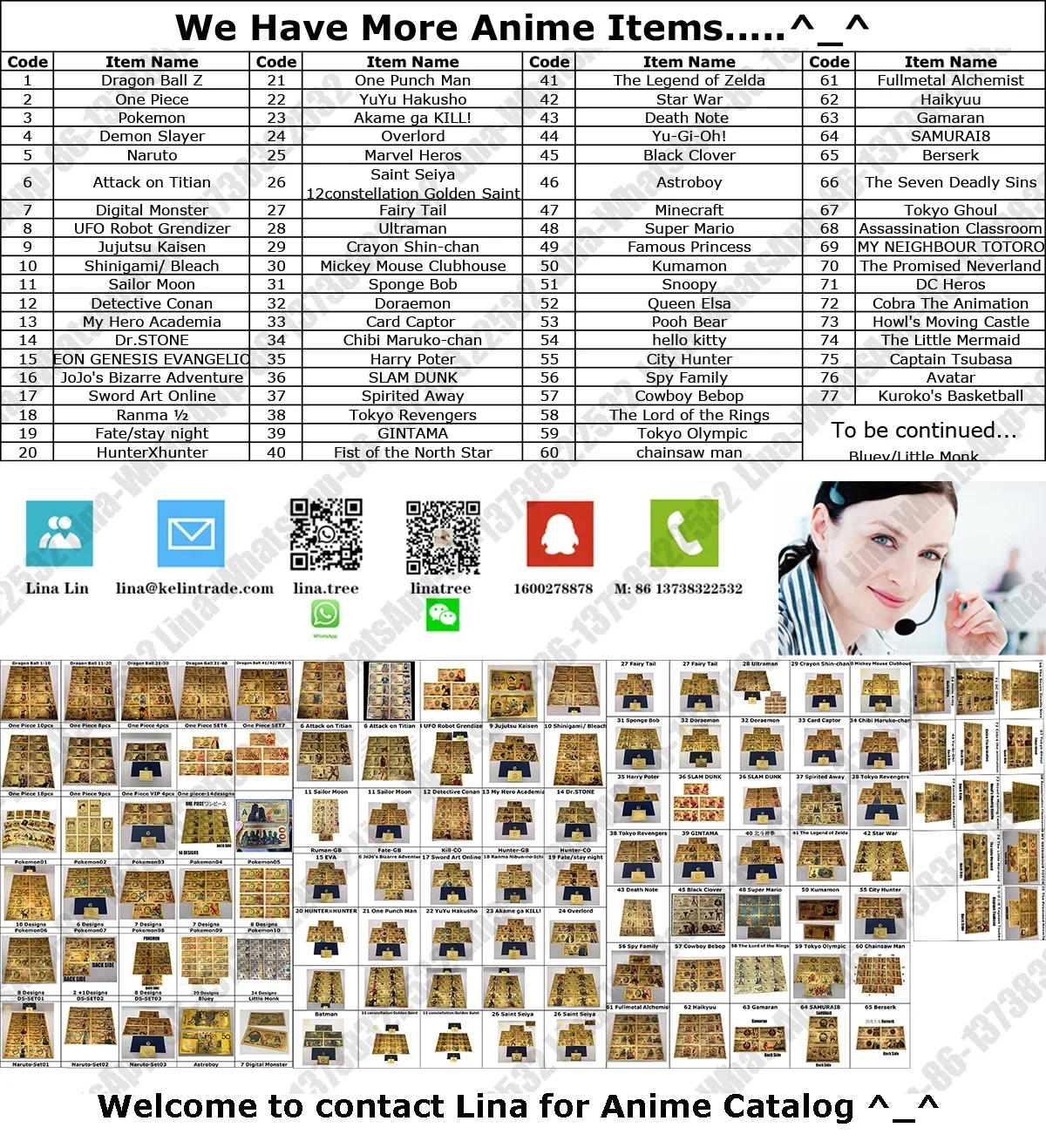 Description Picture 2 of itemManga03 We have More than 1000 Designs Gold Foil Anime Manga Commemorative Banknotes Set Souvenir Collectible Gift for Fans