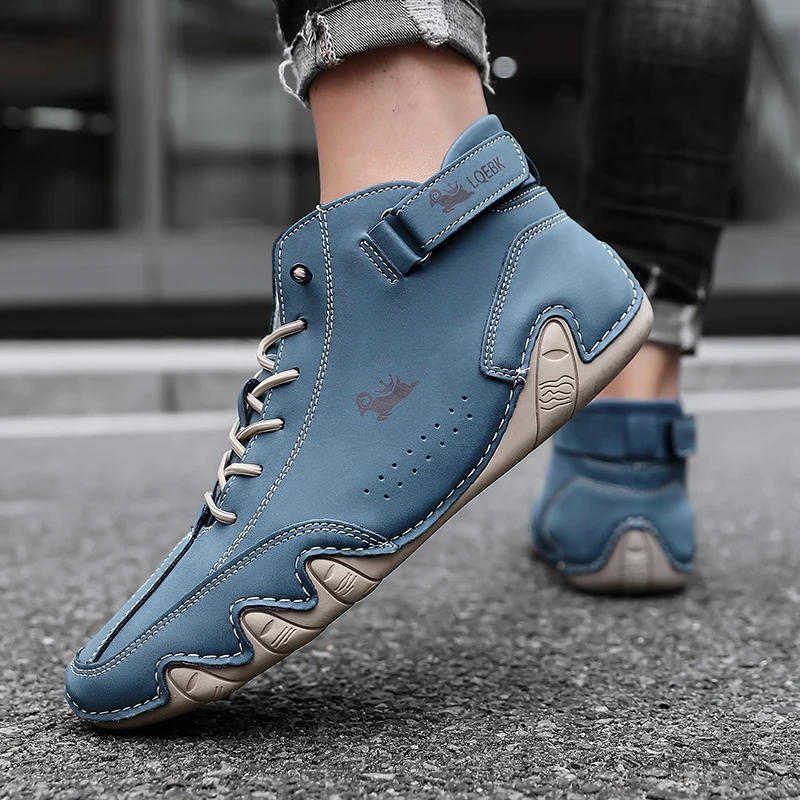 Description Picture 6 of itemSpring New Fashion Casual Women's Shoes White High Top Sports Shoes Comfortable, Breathable, Non Slip 2024 Men's Running Shoes