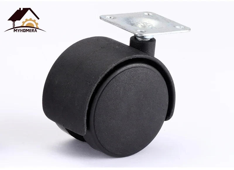 Description Picture 5 of item12 Pieces 1 Inch Wheel 30mm Caster 360 Rotatable Plate / Screw Swivel Castor Wheels Replaced Trolley Cart Handmade DIY Roller