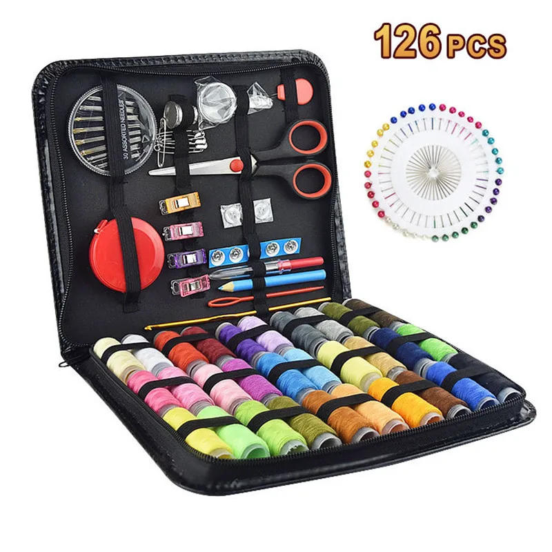 Description Picture 4 of itemSewing Box 68-230Pcs Multi-function Travel Sewing Kit Stitch Needle Thread Storage Bag Fabric Craft Mom Xmas Gift Sewing Set