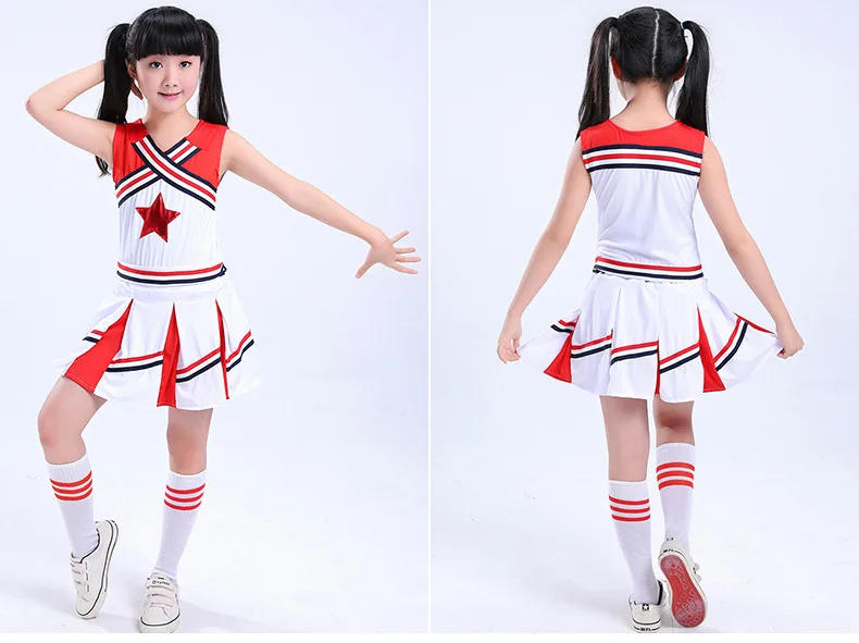 Description Picture 4 of itemCheerleading Costume Kids Girls Children Competition Cheerleaders School Team Uniform Class Suit For Child Dancing Costumes