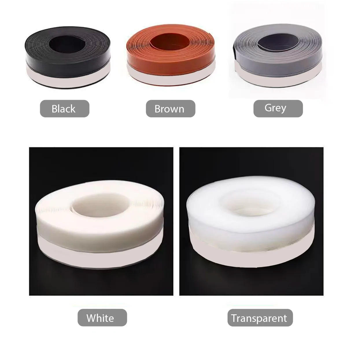 Description Picture 4 of itemStripping Door Seal Strip Silicone Sealing Tape for Weather Window Seal Weather Around Showers Tough Flexible Stops Draft