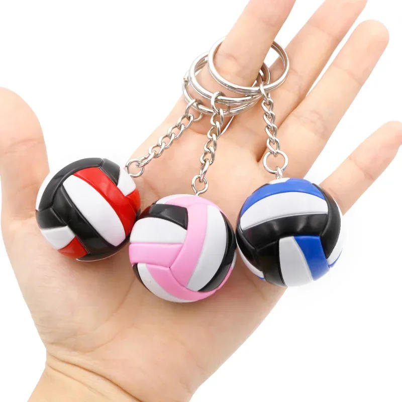 Description Picture 3 of itemVolleyball Model Keychain Pendant Beach Ball Sport Key Chain Rubber PVC Ornaments Ball Keyring BoyFriend Girlfriends Gifts