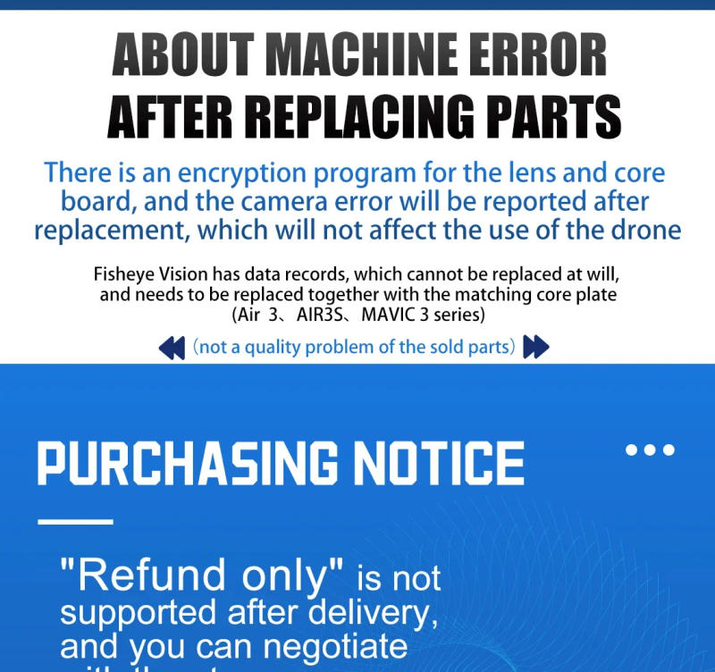 Description Picture 5 of itemOriginal DJI Mini 3/3 Pro Camera Lens UV Ring Gimbal Frame Camera Lens Holder Cover Gimbal Repair Accessories