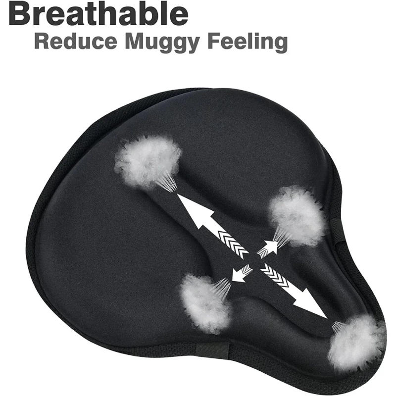 Description Picture 3 of itemElectric bicycle saddles, soft thick gel seats for electric bicycles, comfortable road bike seat covers, breathable seats