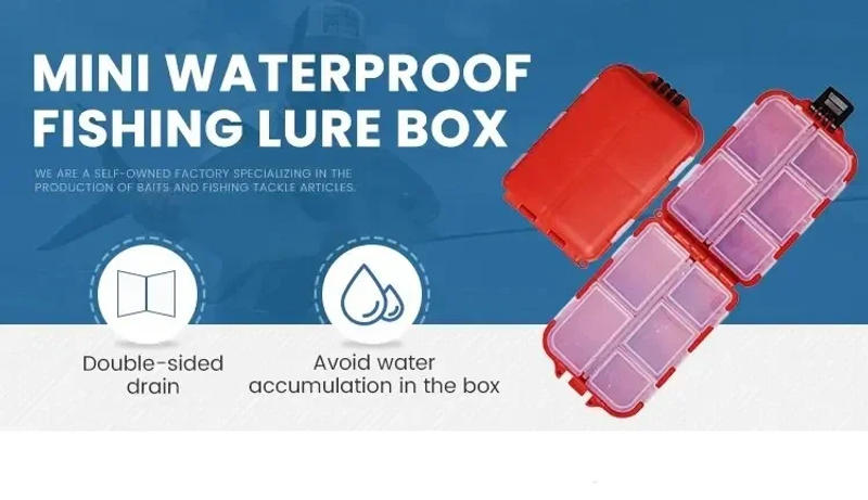 Description Picture 2 of itemHigh-Quality ABS Fishing Tackle Box Portable Storage Case 4 Colors Moisture-Proof Fish Accessories Organizer Tools