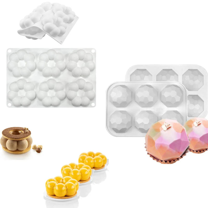 Description Picture 2 of item6 Cavity Flower Silicone Cake Mold Chocolate Pastry Baking Mold Dessert Cake Decoration Tools Donut Muffin Kitchen Accessories