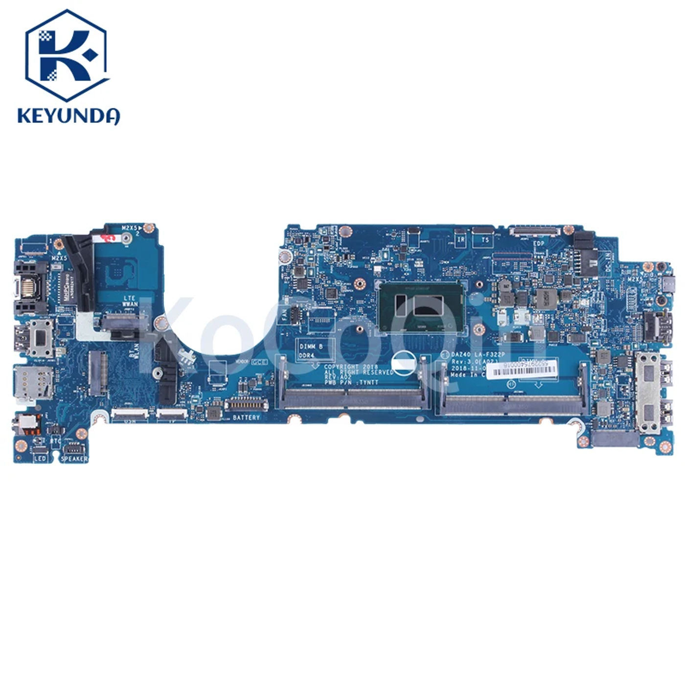 Description Picture 2 of itemNEW LA-F322P For Dell Latitude 7490 E7490 Laptop Motherboard 0R462V 0NFCCJ 0PP44F DAZ40 LA-F321P Mainboard W/i3 i5 i7 CPU Tested