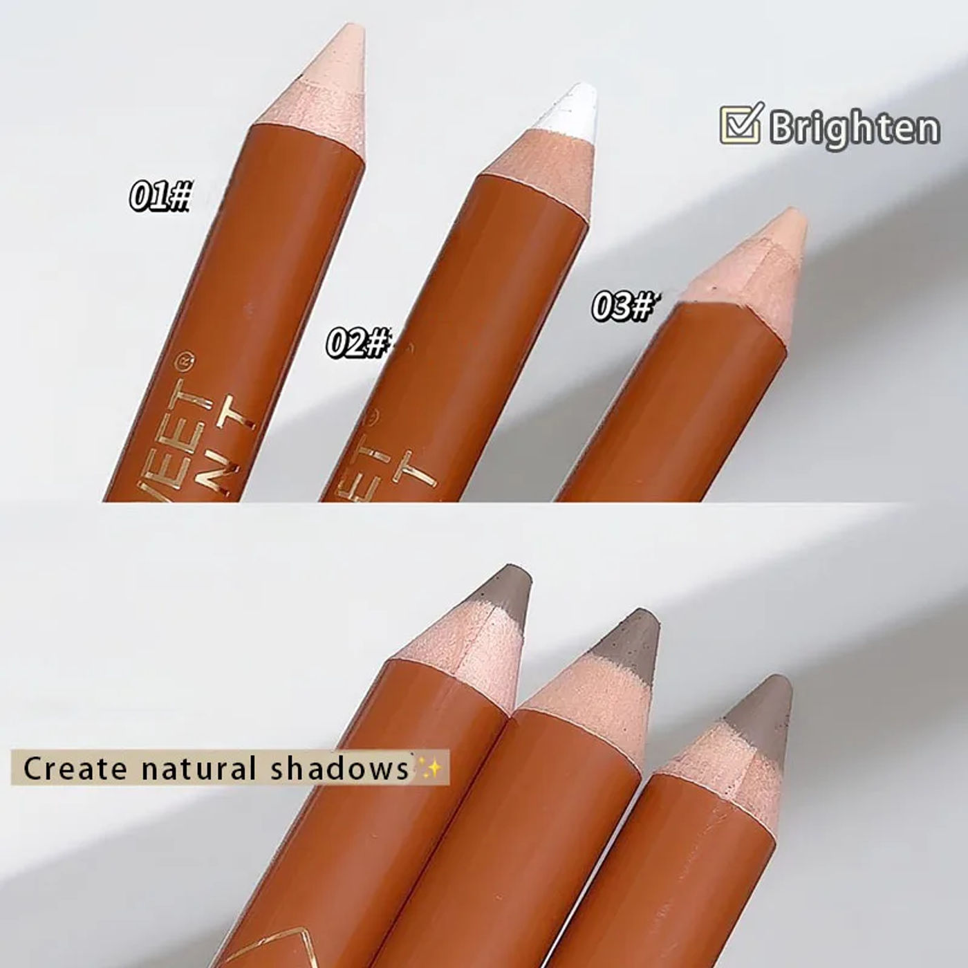 Description Picture 6 of itemDouble-ended Contouring Shading Pen Face Brighten Nose Shadow Profile  Natural Three-dimensional Highlight Stick Korean Makeup