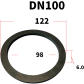 DN100 98x122x6mm