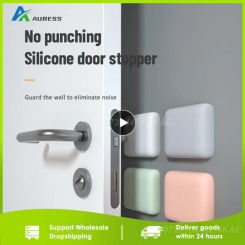 Door Stopper Silicone Handle Bumpers Self Adhesive Deurstopper Protection Porte Pad Mute Stikcer Round Square Wall Protector Pad