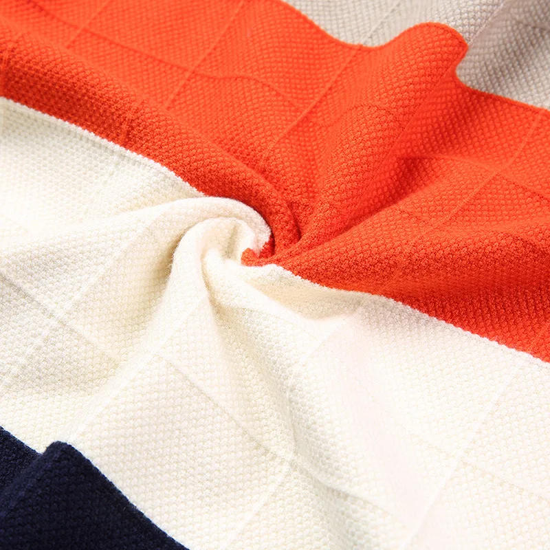 Description Picture 6 of itemMen's Sweater Korean Fashion Striped Pullover Sweaters Male Casual Cashmere Sweater Knitwear Winter Men's Coat