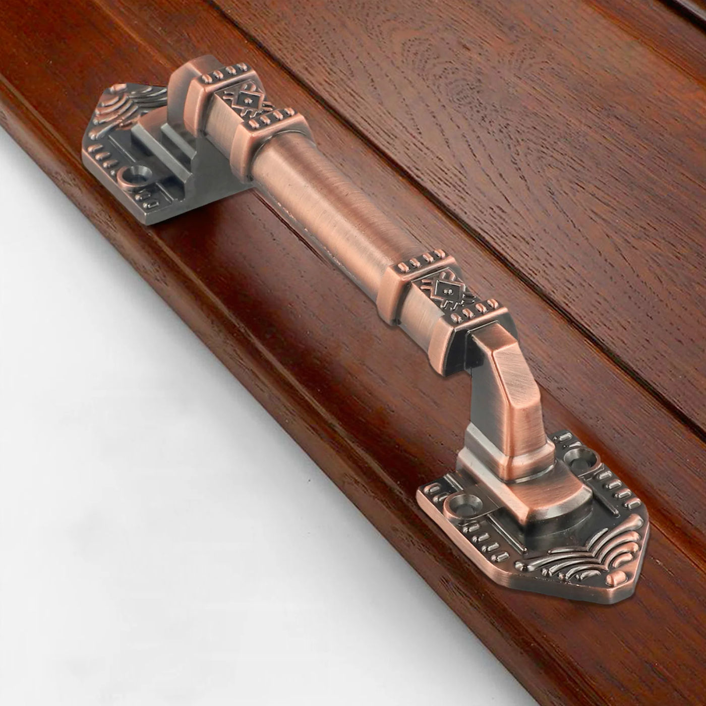 Description Picture 3 of itemAluminum Alloy Antique Red Bronze Specifications Wooden Door Handle Anti Rust Effects Decoration Elegant Design