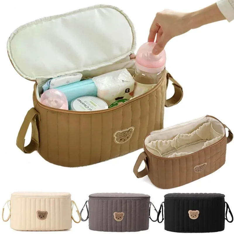 Description Picture 4 of itemBaby Diaper Bag Korea Cute Bear Mommy Bag Multifunctional Stroller Nappy Bag Maternity Storage Bags Baby Diaper Organizer
