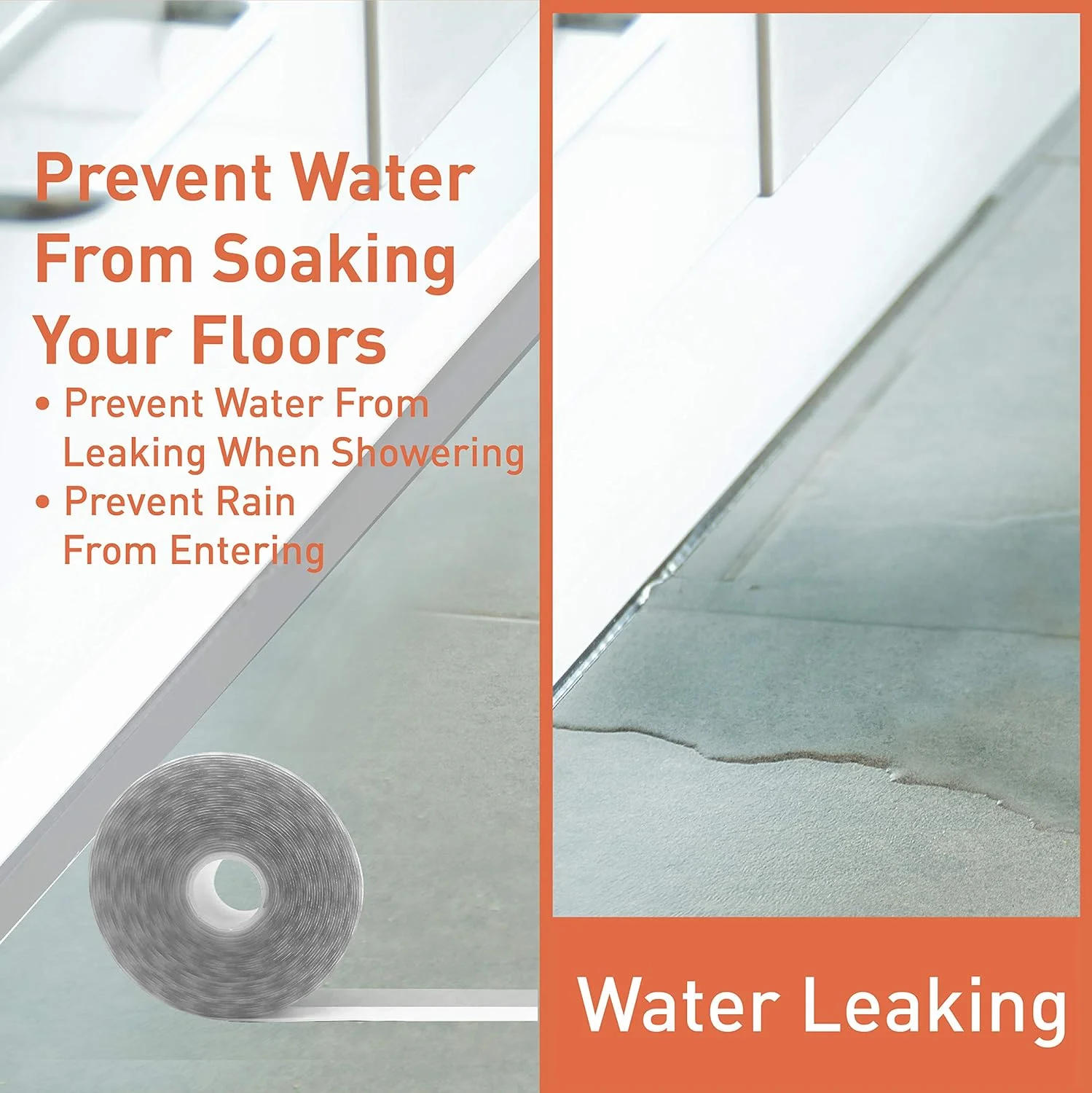 Description Picture 6 of itemStripping Door Seal Strip Silicone Sealing Tape for Weather Window Seal Weather Around Showers Tough Flexible Stops Draft