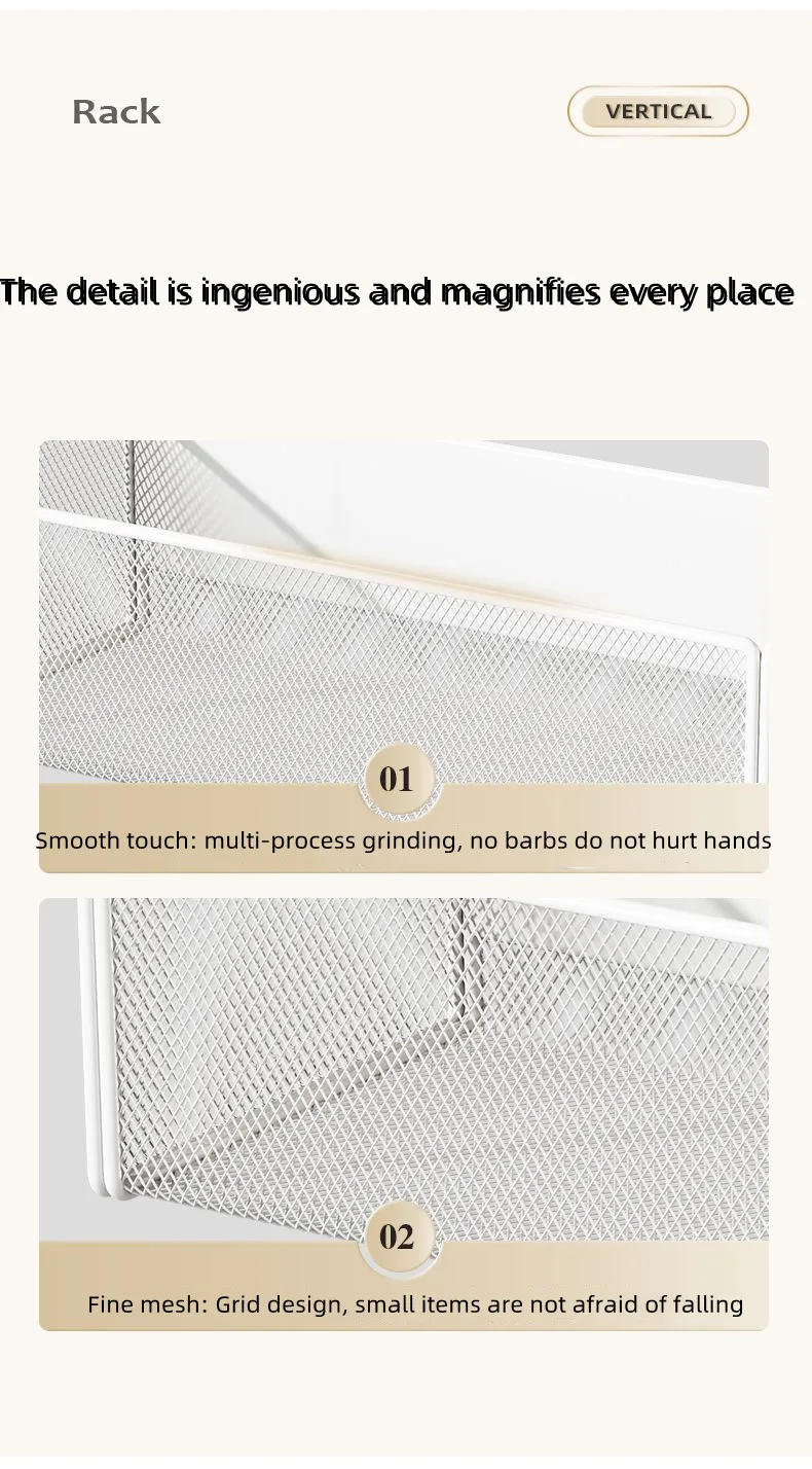 Description Picture 5 of itemHome Refrigerator Shelf Side Storage Magnetic Artifact Side Side Hanging Basket Basket Box Supplies Household Summary Holder