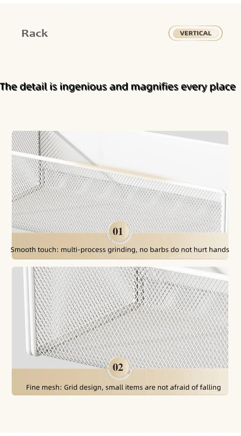 Description Picture 5 of itemHome Refrigerator Shelf Side Storage Magnetic Artifact Side Side Hanging Basket Basket Box Supplies Household Summary Holder