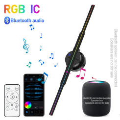 3D Hologram Projector Fan Remote APP Wifi PC Control 45cm Commercial Advertise Display Hologram Projector 352 Led Light Beads