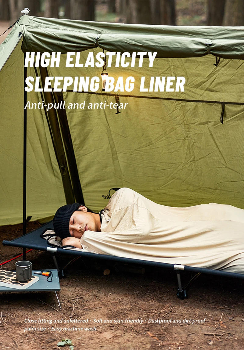Description Picture 2 of itemNaturehike Sleeping Bag Liner High Elasticity Sleeping Bag Liner Ultralight Portable Travel Sheet Outdoor Camping Sleeping Bag
