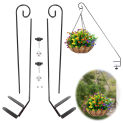 2 Pcs Heavy Duty Bird Feeder Hook 360 Degree Rotary Plant Bracket Adjustable Clamp Fence Hanger for Hanging Bird Feeders Plants