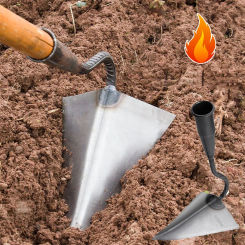 Farm Tools Hoes Household Vegetable Planting Triangle Furrow Hoe Small Tip Hoe Agricultural Land Turning Loose Soil Triangle Hoe
