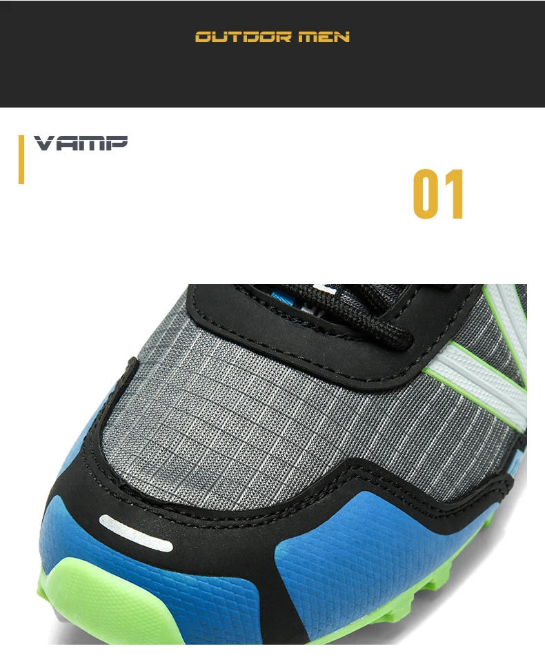 Description Picture 6 of itemMen Hiking Shoes Waterproof Breathable Trekking Climbing Boots Desert Training Sneakers Outdoor Anti-Slip Trekking Cycling Shoes