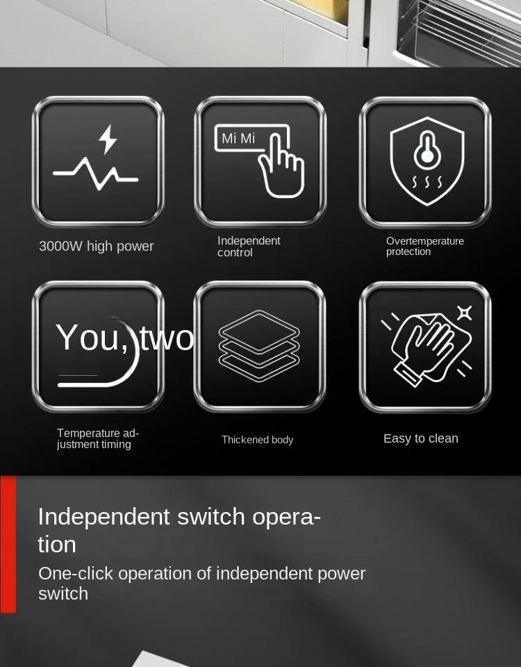 Description Picture 6 of item220V Large Capacity Electric Deep Fryer with Dual Tanks for Frying Chicken, French Fries and More