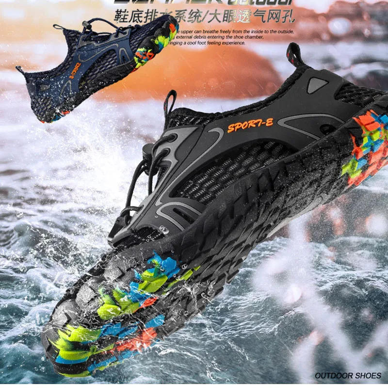 Description Picture 4 of itemWater Shoes Men Sneakers Barefoot Outdoor Beach Sandals Upstream Aqua Shoes Quick-Dry River Sea Diving Swimming