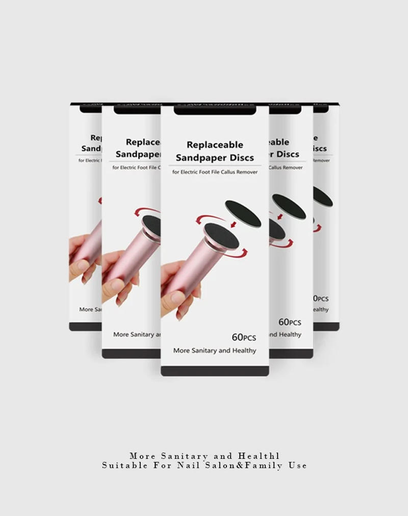 Description Picture 2 of item60pcs Replaceable Sandpaper Disc Pedicure Care Polishing Sand Electric Foot File Drills Accessories Cuticle Callus Remove Tool