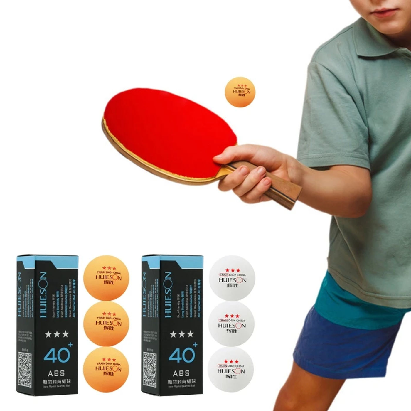 Description Picture 5 of itemTable Tennis Ball 3 Stars Competition Training Balls New Materials High Elasticity Quality Ping-Pong Balls 40+mm