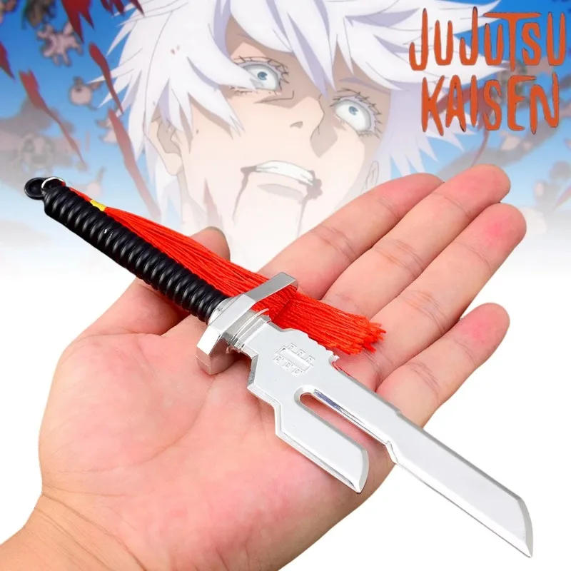 Description Picture 2 of itemMini Metal Fushiguro Toji Sword Anime Jujutsu Kaisen Knife Steel Real Size Japanese Katana Steel Samurai Sabre Kid Toy Gift
