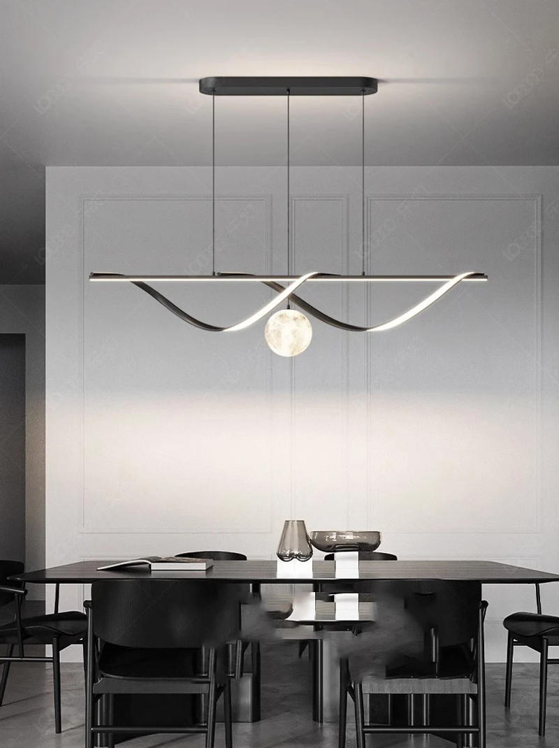 Description Picture 2 of itemModern dine dining room Pendant lights indoor lighting Ceiling lamp hanging light led Chandeliers for living room indoor lightin